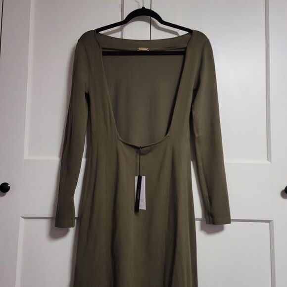 WHO WHAT WEAR COLLECTION Jade Square-Back A-line dress, large - Picture 8 of 8